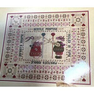 A Linen Symphony Cross-Stitch Beadwork Pattern By The Vanessa-Ann Collection VAC